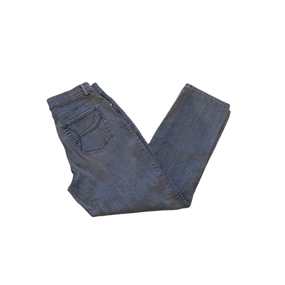 12‎ Lee Classic Sits at the Waist Women's Stretch Denim Embellished